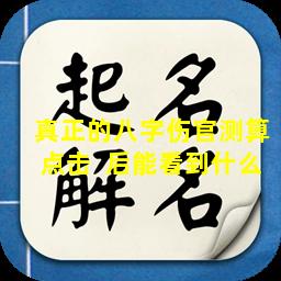 真正的八字伤官测算点击  后能看到什么